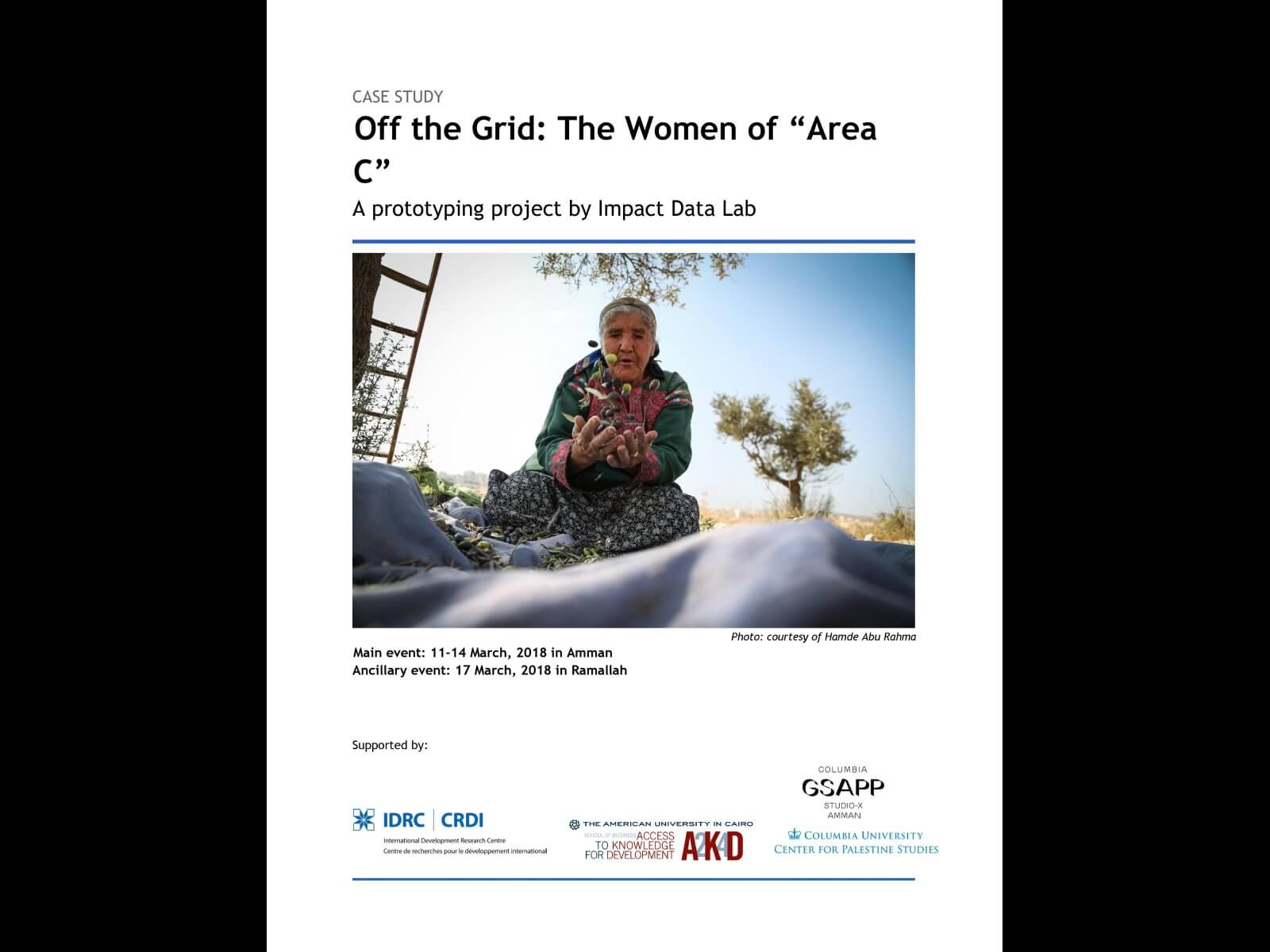Case Study: Off the Grid - The Women of "Area C"